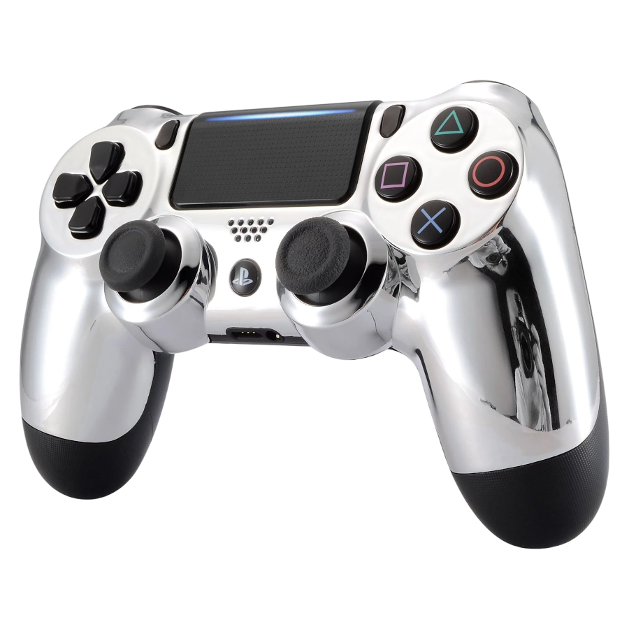 clever ps4 chrome silver controller 02