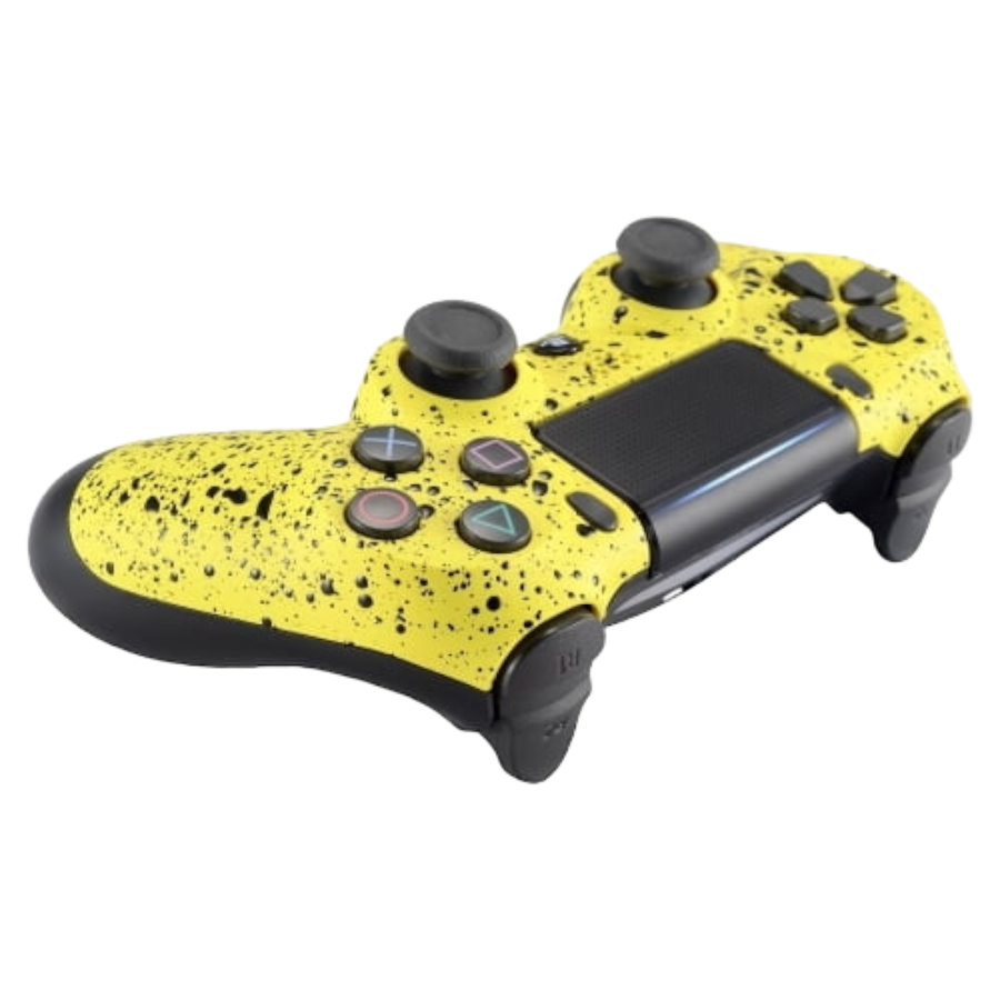 clever ps4 yellow paint controller 03