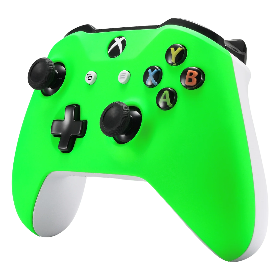 clever xbox one s neon green controller 02