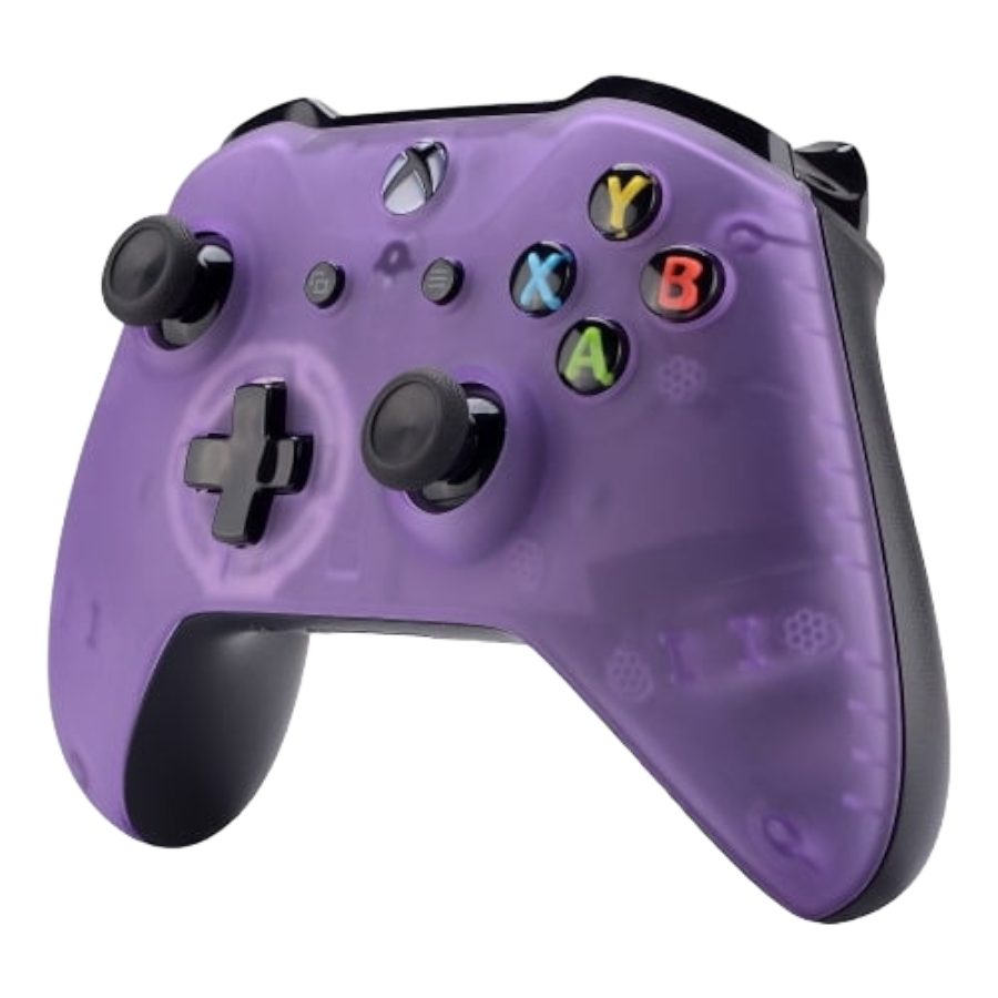 clever xbox one s transparant purple controller 02