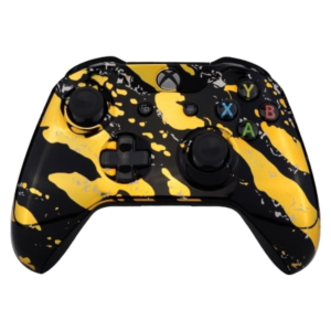clever xbox one s gold splatters controller 01