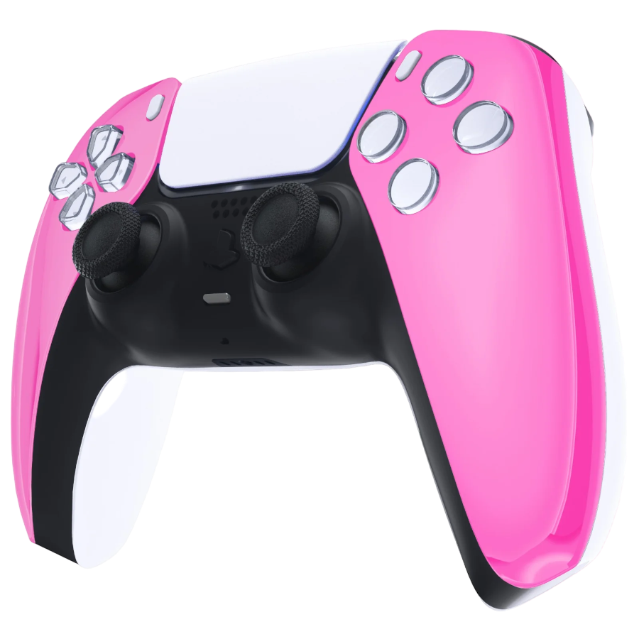 clever ps5 chrome pink controller 02